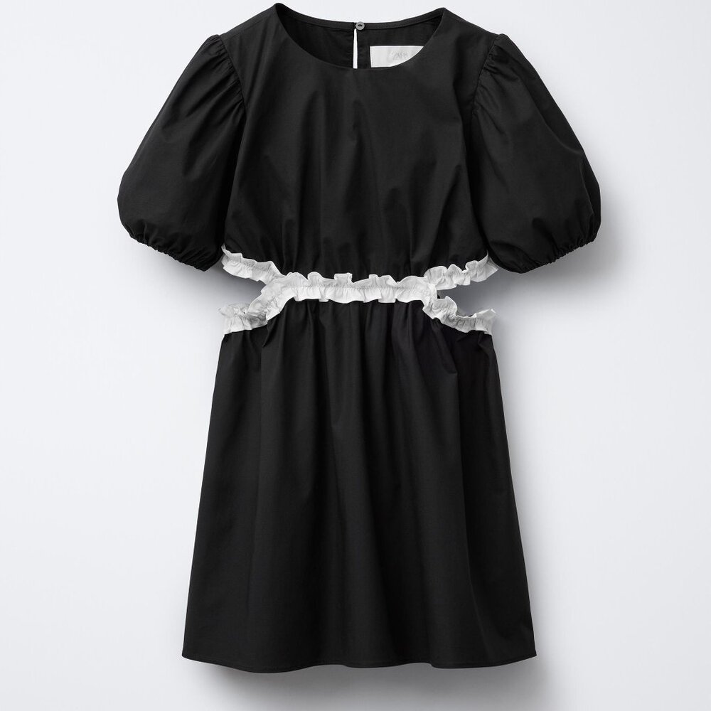 Zara black dress with torso cutouts - Girls size 9-10
